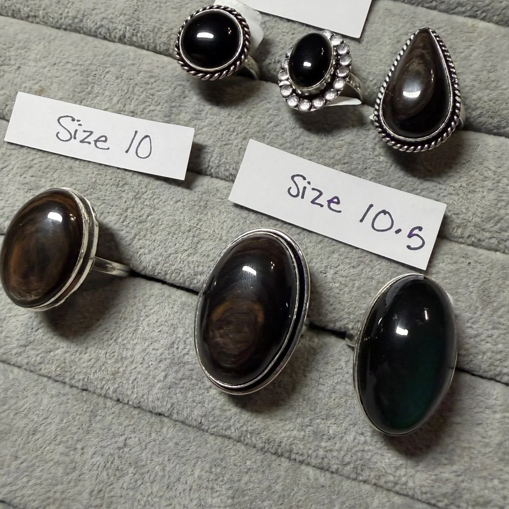 Obsidian Rings